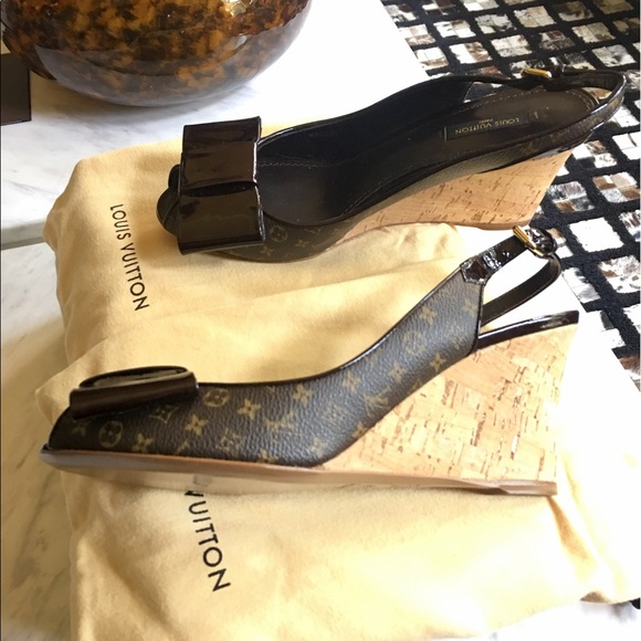 Louis Vuitton Shoes - ORIGINAL Louis Vuitton Rivoli wedges.